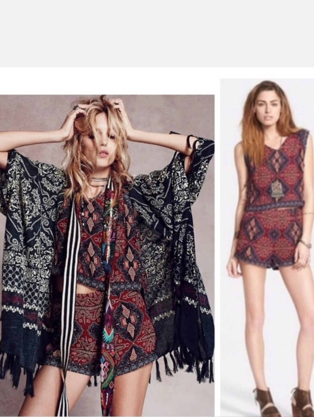 Free People Dahlia Short Set Size 8 EUC